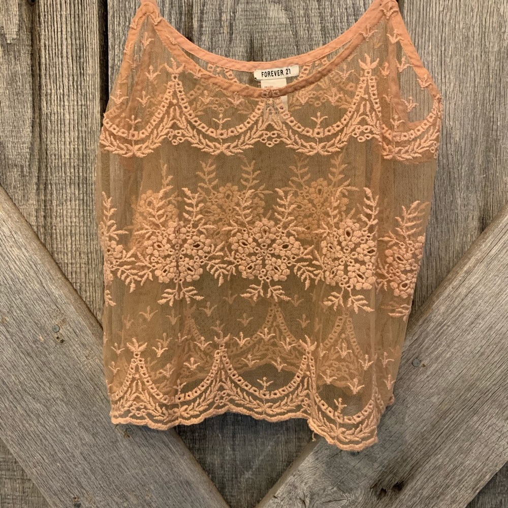 Lace crop top